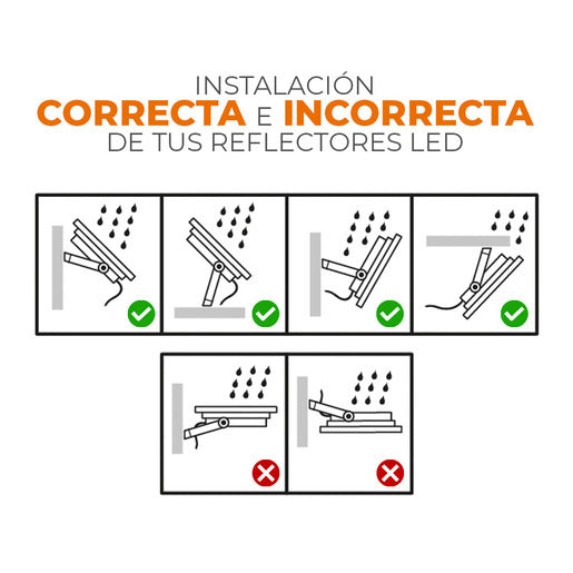 Reflector LED ZIBAL V 100W Luz fría 6500K