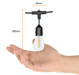 Guirnalda TECNOLITE Serie de 24 Luces LED 14,6 m, 24 W, Luz Cálida Suave 2700K