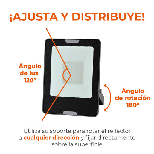 Reflector LED ZIBAL IV 50W Luz cálida suave 3000K