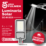 LUMINARIA SOLAR SO-M-SGX VIAL 4.500 lm 6500 K 3,2 VCD IP65