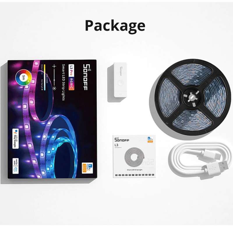 Sonoff Led´s L3-P RGBIC Tira Led 5m