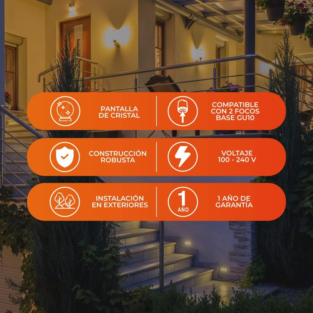 Luminaria de muro LED TECNOLITE TOLEDO