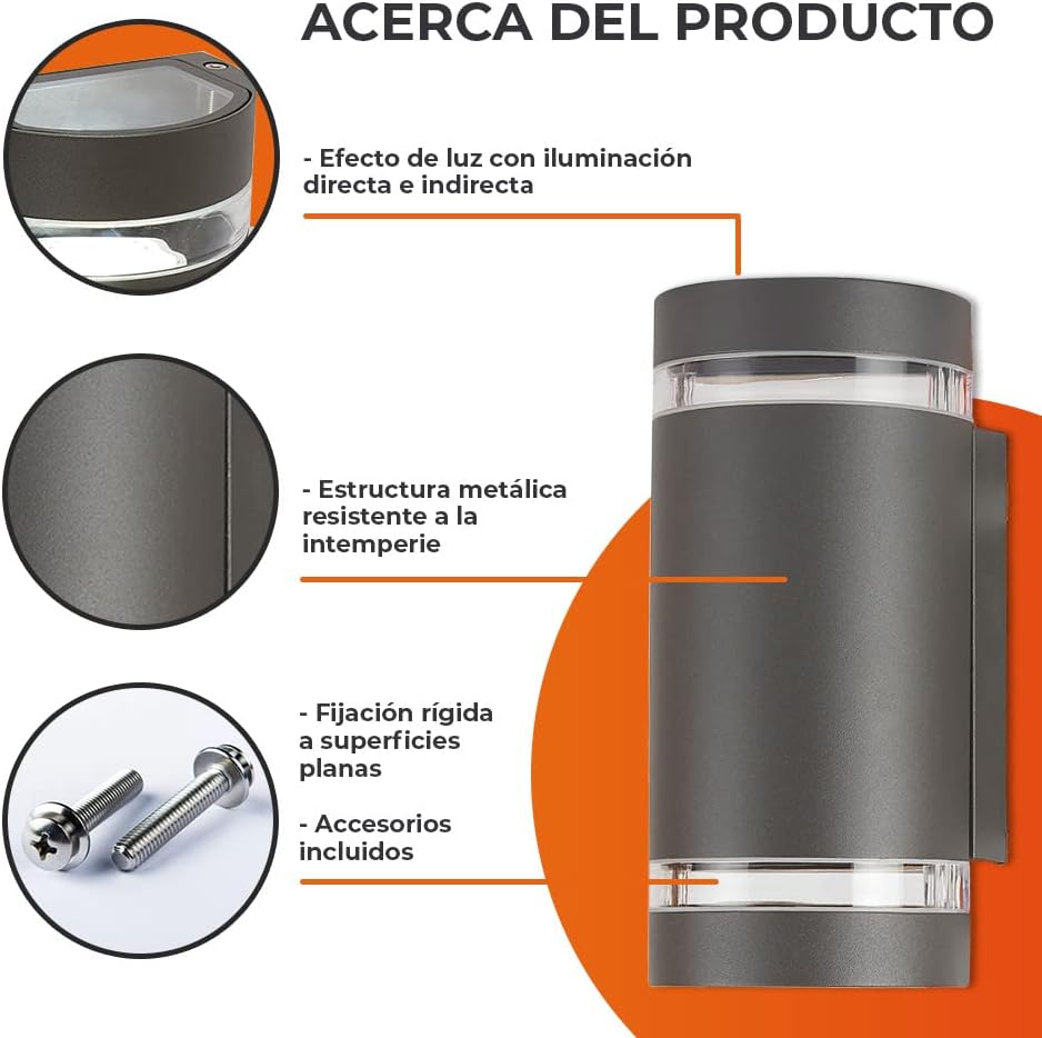 Luminaria de muro LED TECNOLITE TOLEDO